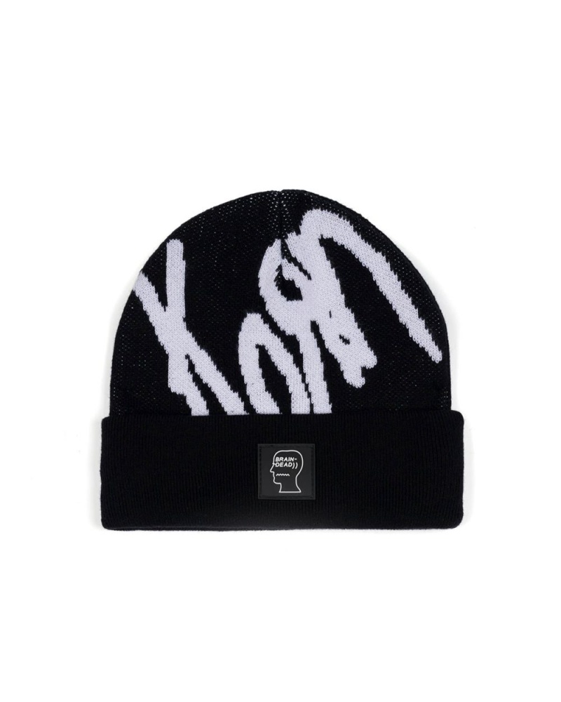 Black Brain Dead X Korn Beanie | AU 7549213-YE