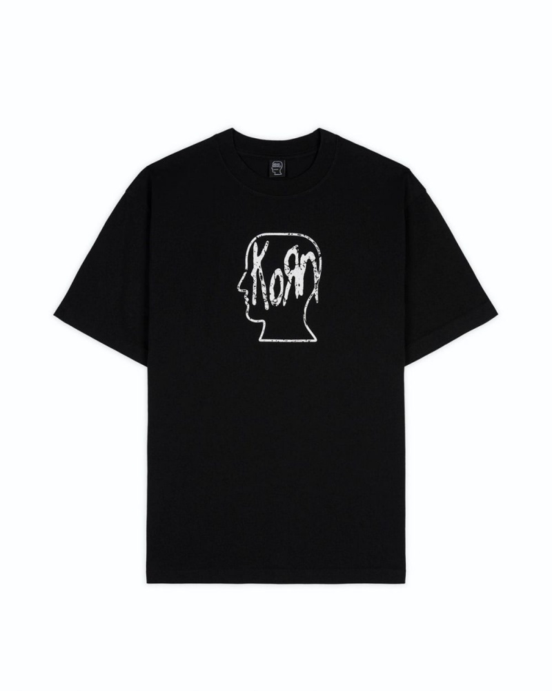 Black Brain Dead X Korn Freak T-Shirt | AU 9283750-LZ