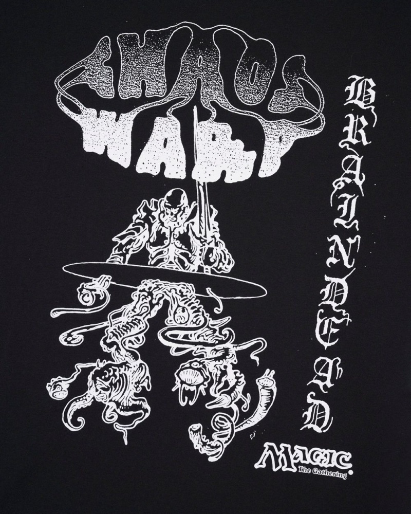 Black Brain Dead X Magic: The Gathering Chaos Warp T-Shirt | AU 7102356-JM