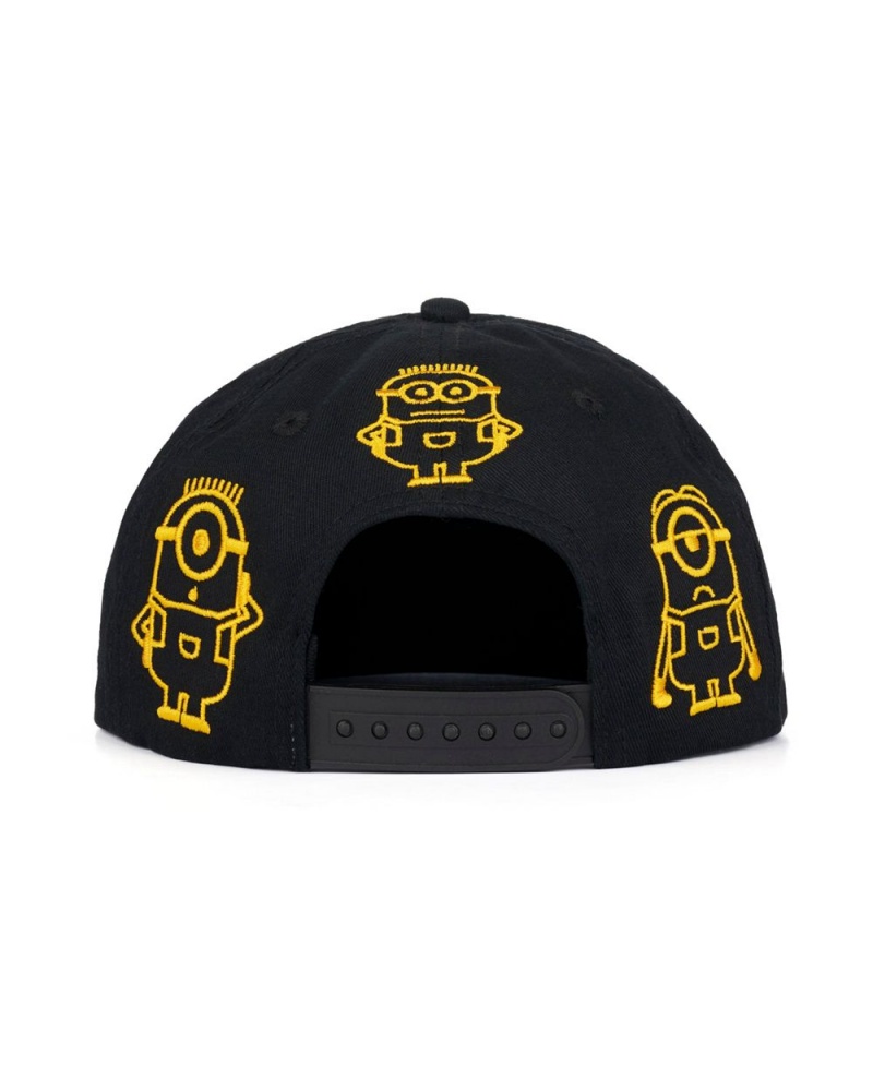 Black Brain Dead X Minions 5 Panel Snapback Hat | AU 5739406-NZ