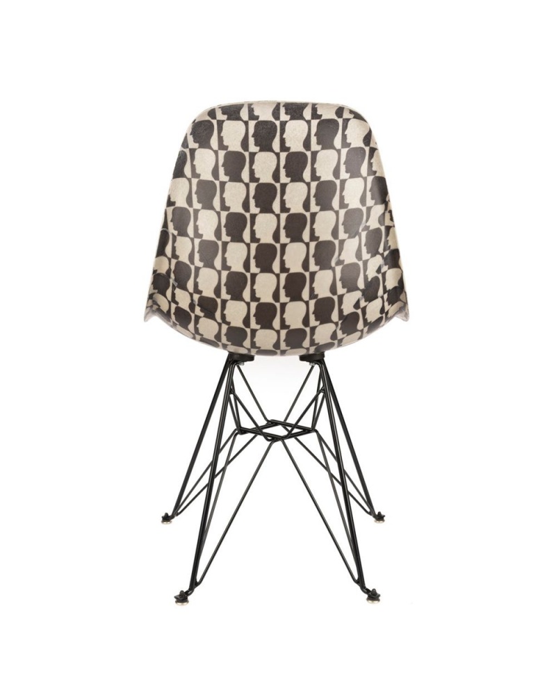 Black Brain Dead X Modernica Checkered Logohead Case Study® Furniture Shell Chair Homeware | AU 5642081-VJ