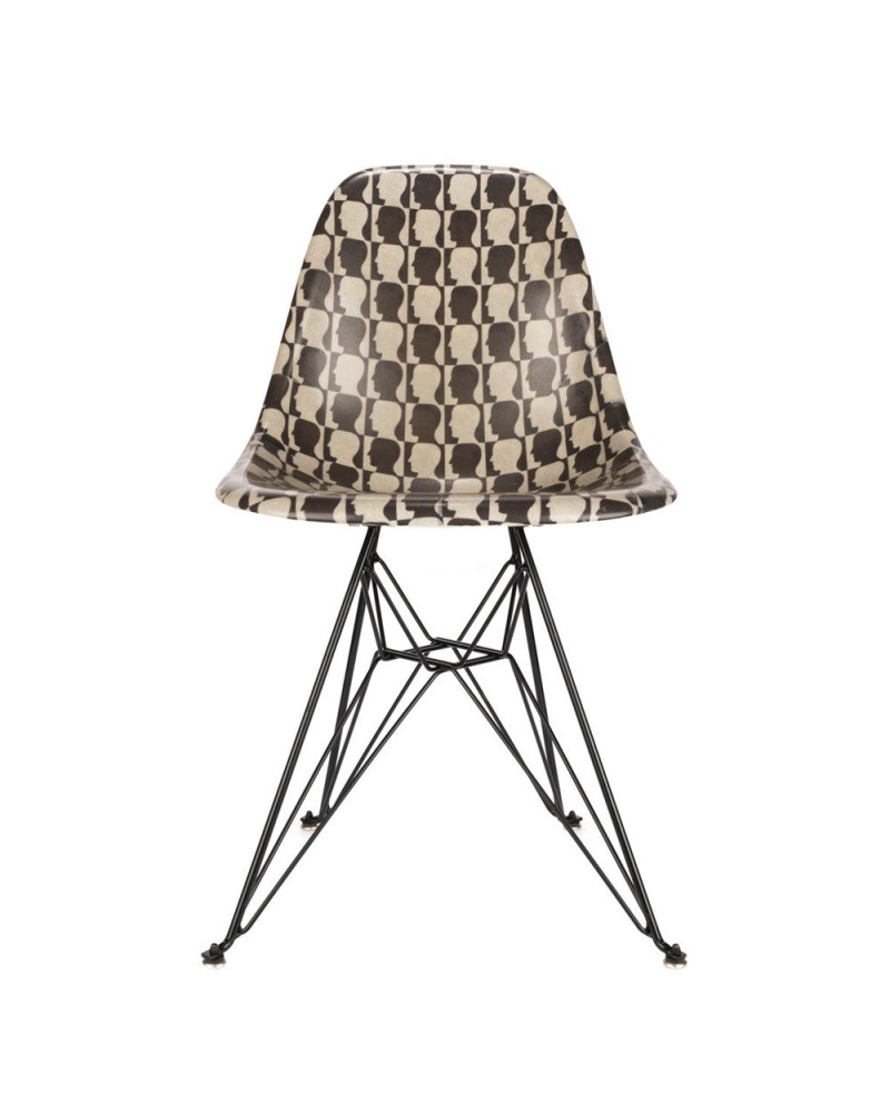 Black Brain Dead X Modernica Checkered Logohead Case Study® Furniture Shell Chair Homeware | AU 5642081-VJ