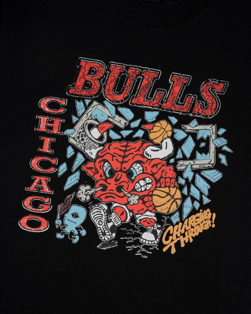 Black Brain Dead X NBA Chicago Bulls T-Shirt | AU 2540168-OD