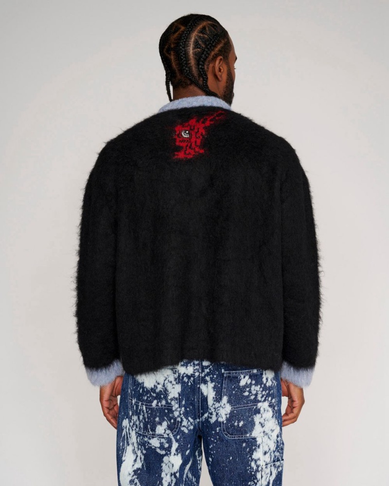 Black Brain Dead X NBA Miami Heat Alpaca Sweater | AU 3274986-TX