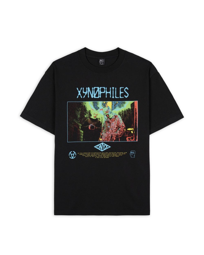 Black Brain Dead X Onyx Collective Xynophiles Tee T-Shirt | AU 4750369-TQ