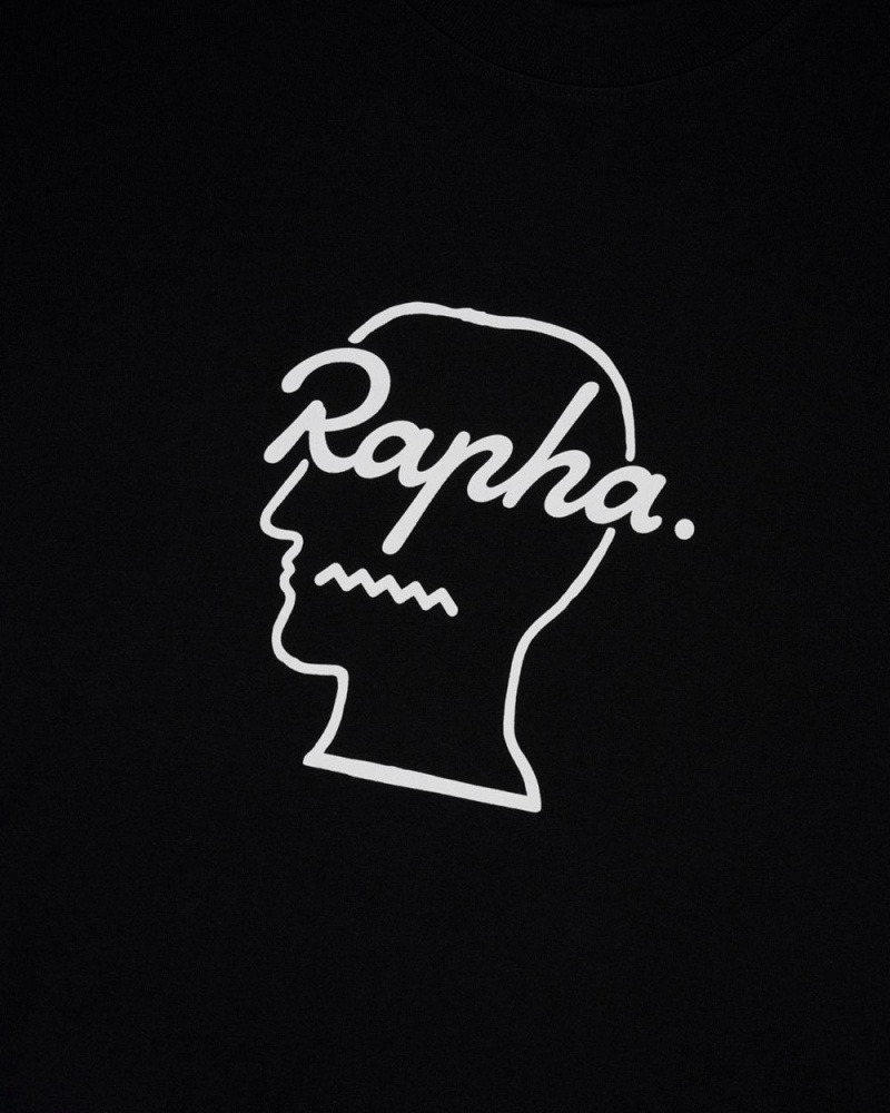 Black Brain Dead X Rapha Raphahead T-Shirt | AU 5879201-FP