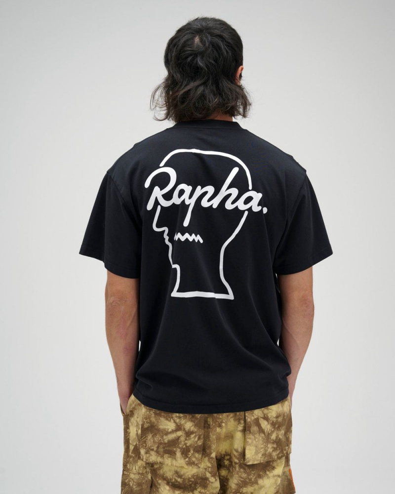 Black Brain Dead X Rapha Raphahead T-Shirt | AU 5879201-FP