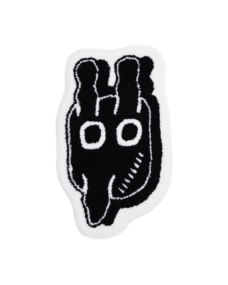 Black Brain Dead X Ray Johnson Rug | AU 7420951-FG