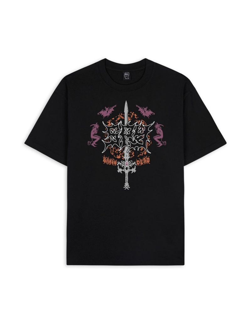 Black Brain Dead X Spy Sound & Fury T-Shirt | AU 1639740-XR