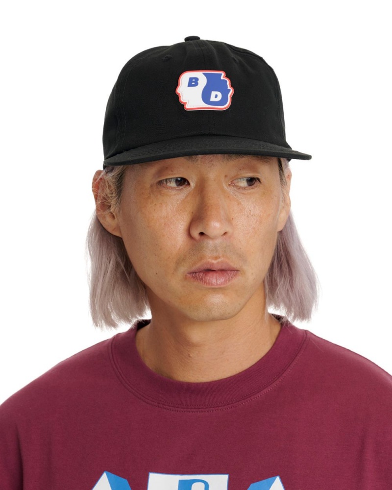 Black Brain Dead Yin Yang Twill 6 Panel Cap | AU 9156372-MC