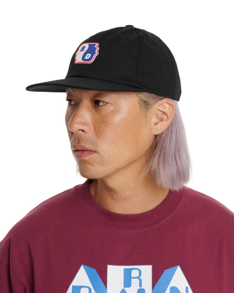 Black Brain Dead Yin Yang Twill 6 Panel Cap | AU 9156372-MC