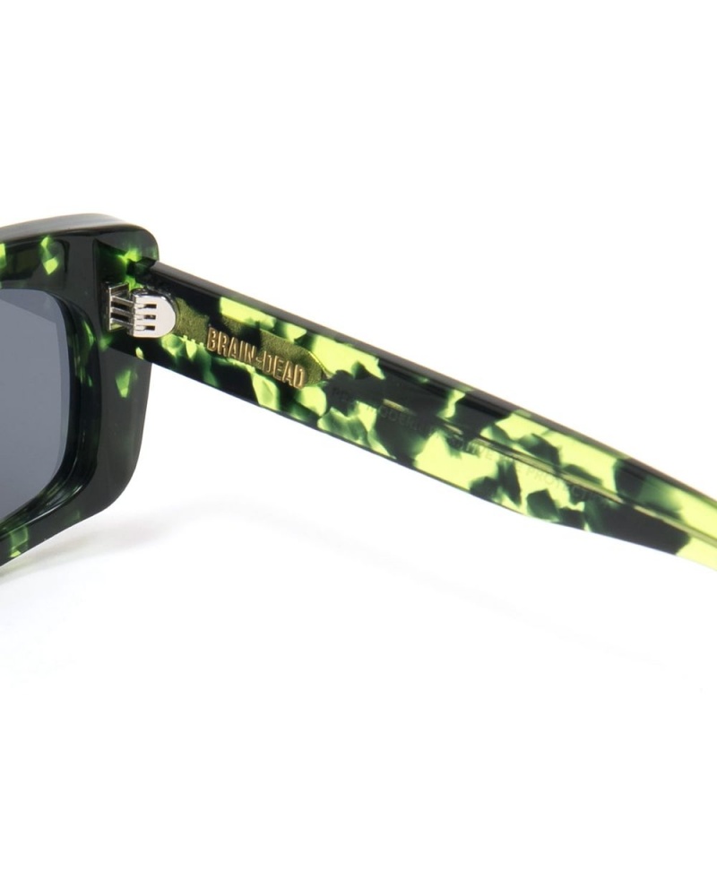 Black Green Brain Dead Kopelman Post Modern Primitive Eye Protection Sunglasses | AU 1652794-VD