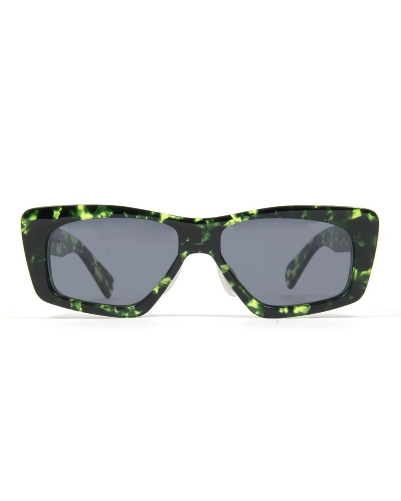 Black Green Brain Dead Kopelman Post Modern Primitive Eye Protection Sunglasses | AU 1652794-VD