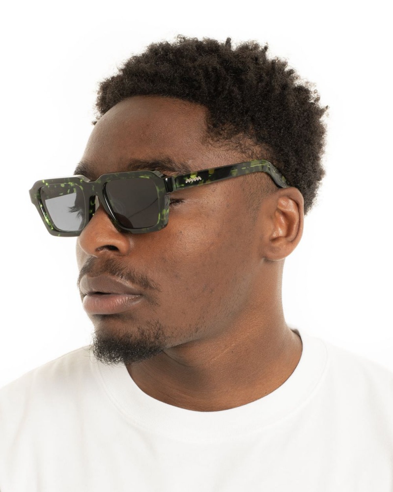 Black Green Brain Dead Staunton Post Modern Primitive Eye Protection Sunglasses | AU 7350918-IT