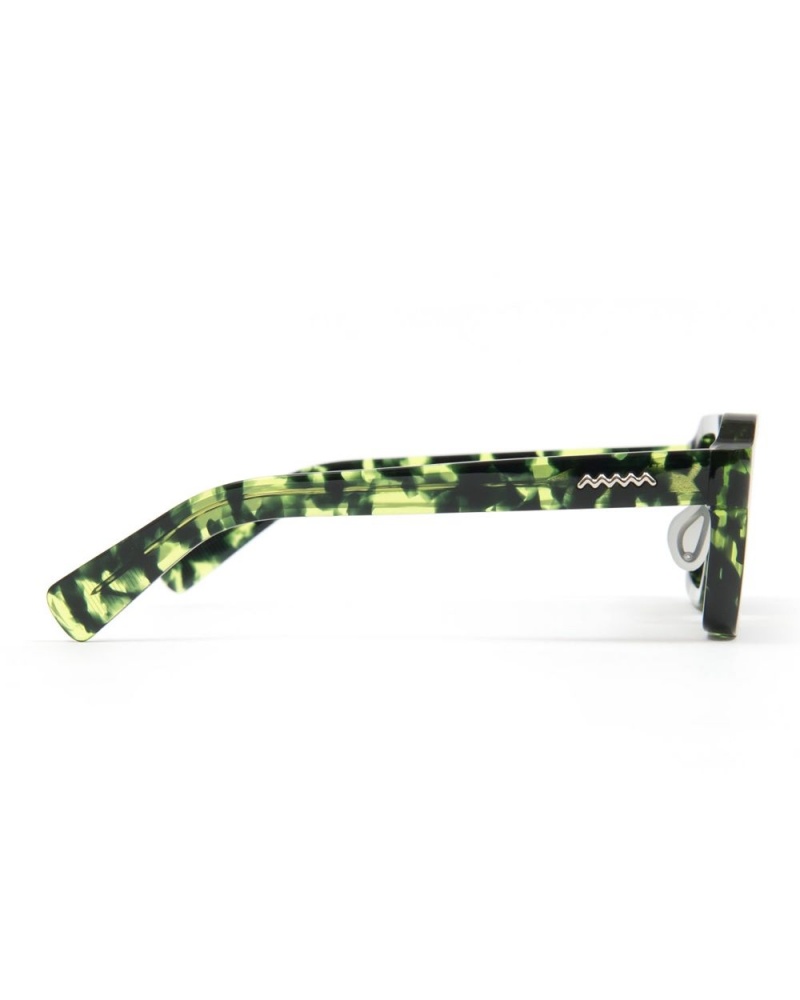 Black Green Brain Dead Staunton Post Modern Primitive Eye Protection Sunglasses | AU 7350918-IT