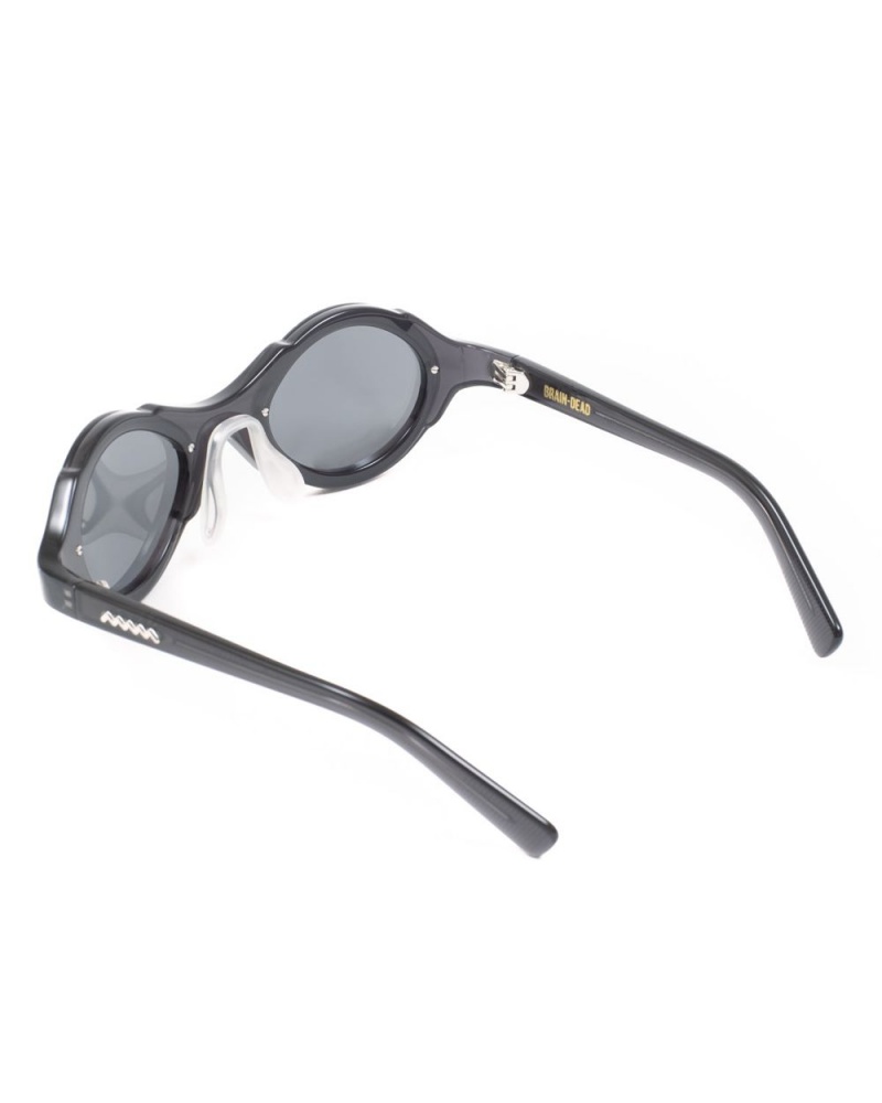 Black Silver Brain Dead Mutant Post Modern Primitive Eye Protection Sunglasses | AU 4827091-BN