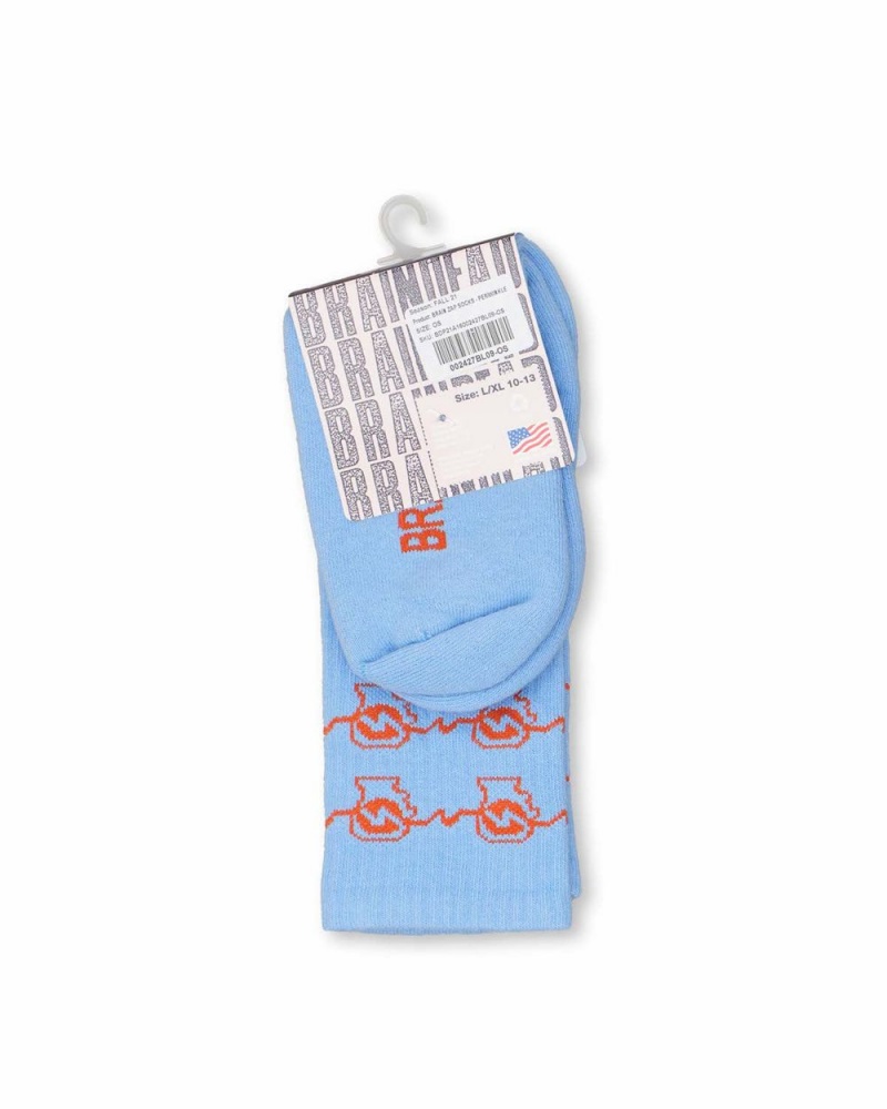 Blue Brain Dead Brain Zap Socks | AU 4957021-XW