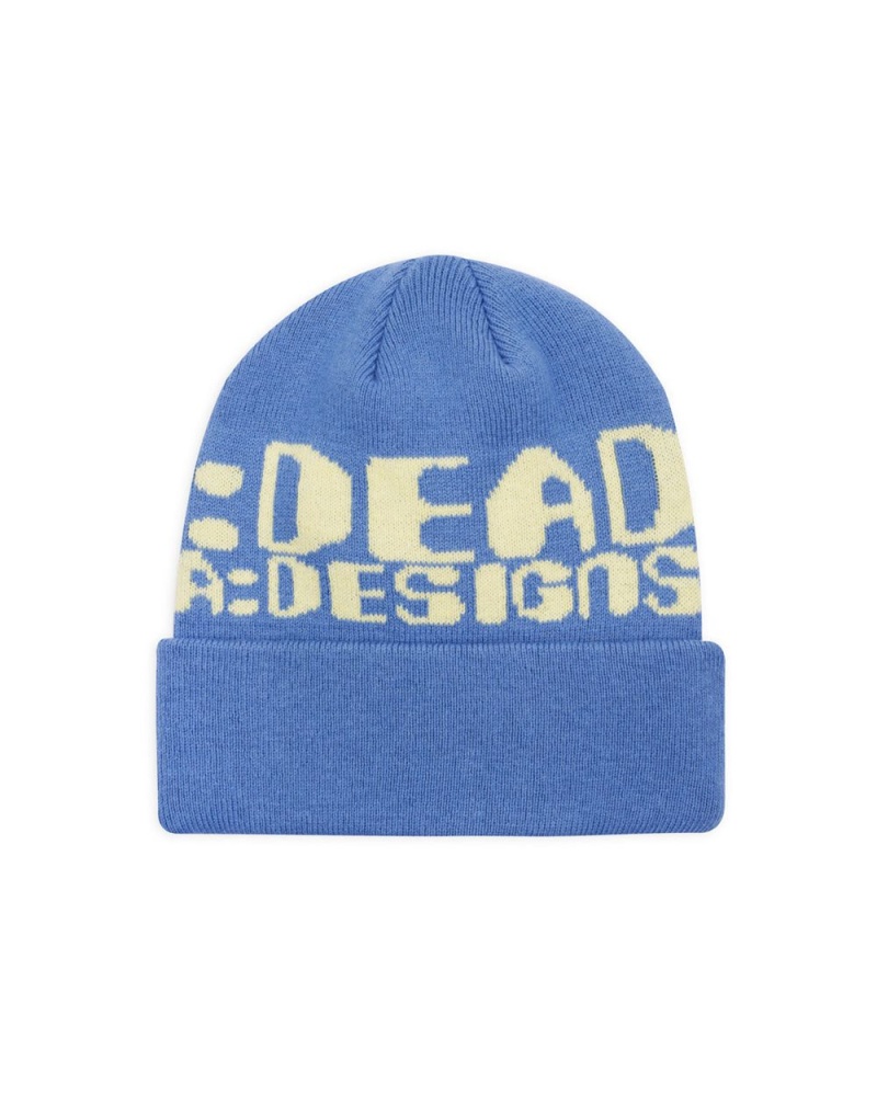 Blue Brain Dead Californian Design Beanie | AU 9248137-ZX