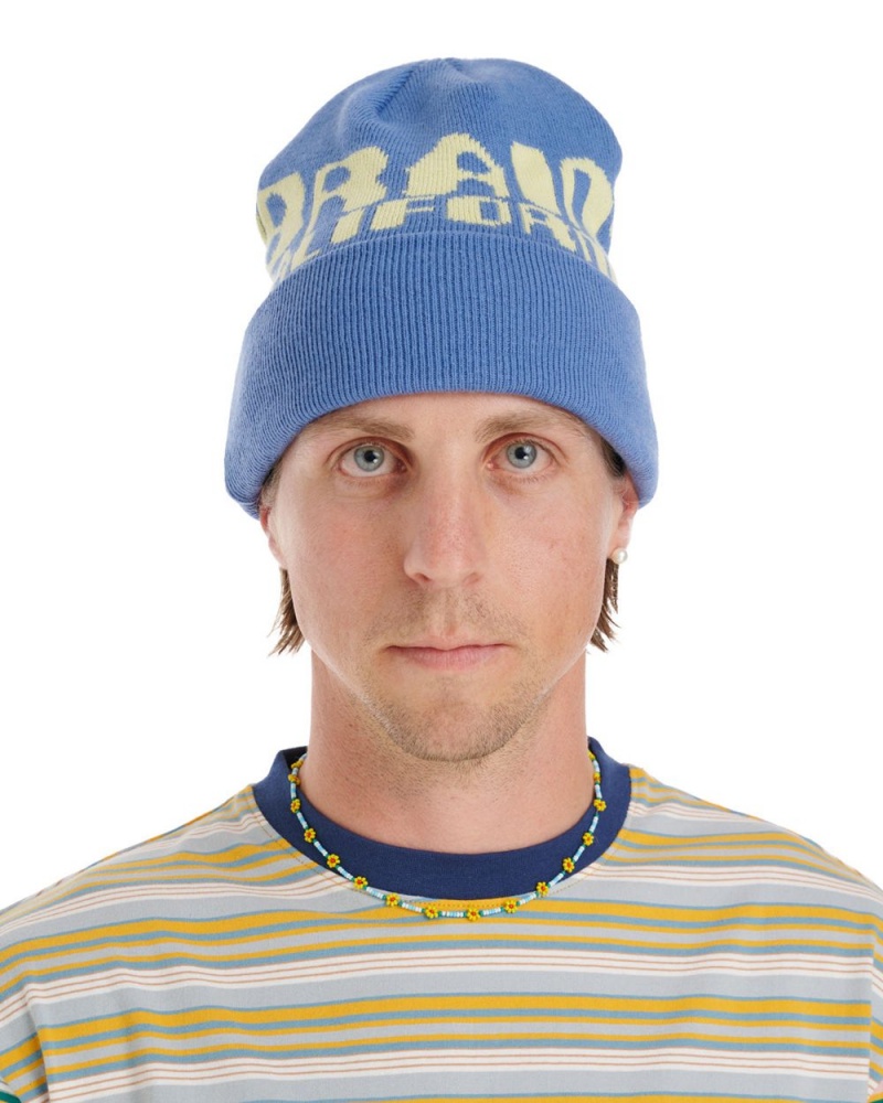 Blue Brain Dead Californian Design Beanie | AU 9248137-ZX