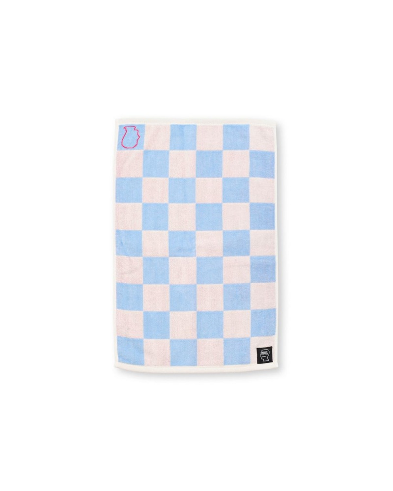 Blue Brain Dead Checkered Hand Towel | AU 4350827-XP