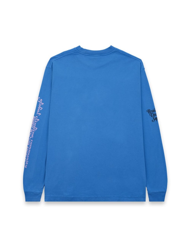 Blue Brain Dead Climbing New Dimensions Long Sleeve T-Shirt | AU 0287436-GE