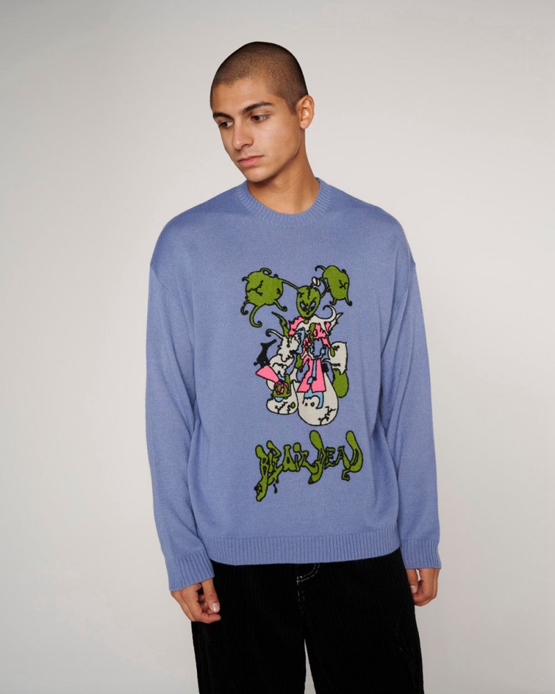 Blue Brain Dead Cyber Bunny Sweater | AU 4109638-LD