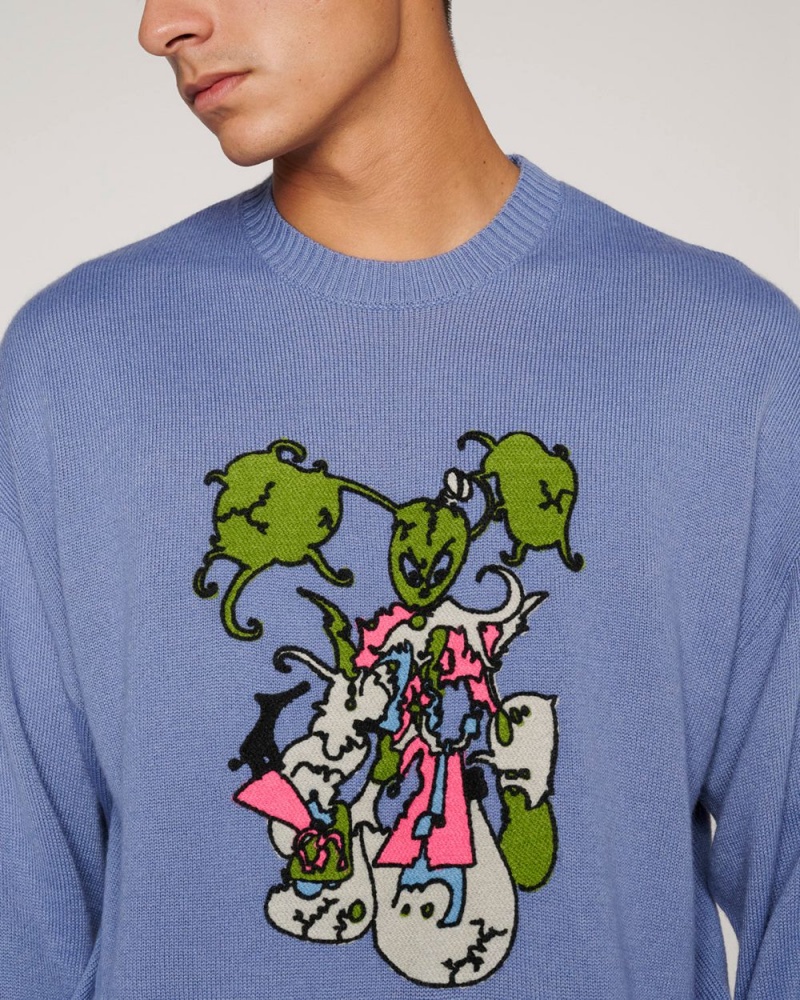 Blue Brain Dead Cyber Bunny Sweater | AU 4109638-LD