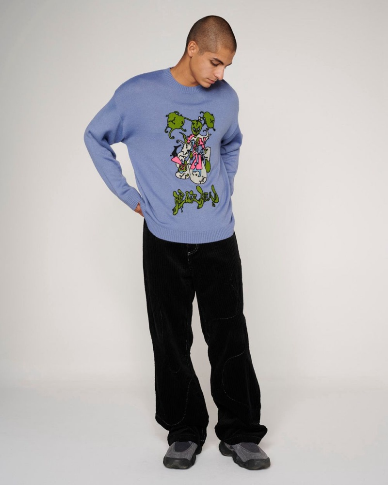 Blue Brain Dead Cyber Bunny Sweater | AU 4109638-LD