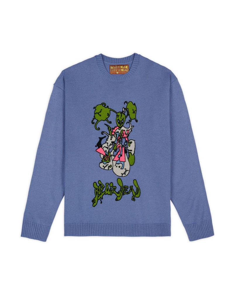 Blue Brain Dead Cyber Bunny Sweater | AU 4109638-LD