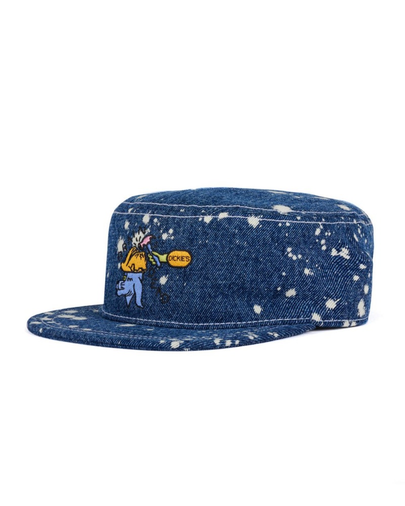 Blue Brain Dead Dickies Embroidered Painters Cap | AU 2687930-UX