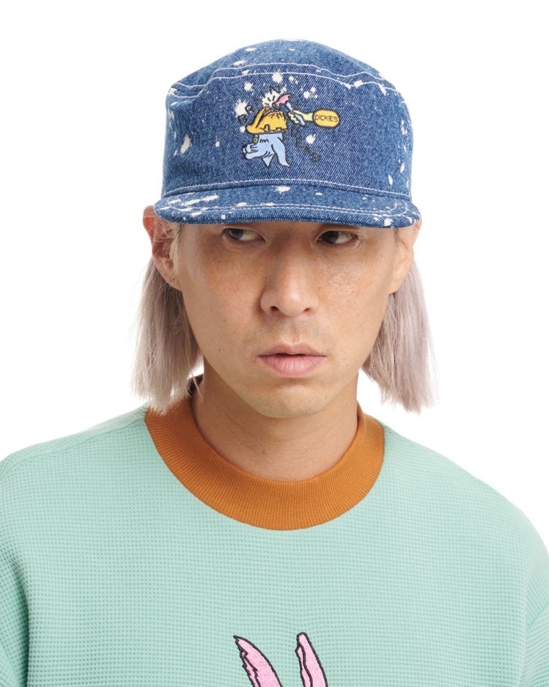 Blue Brain Dead Dickies Embroidered Painters Cap | AU 2687930-UX