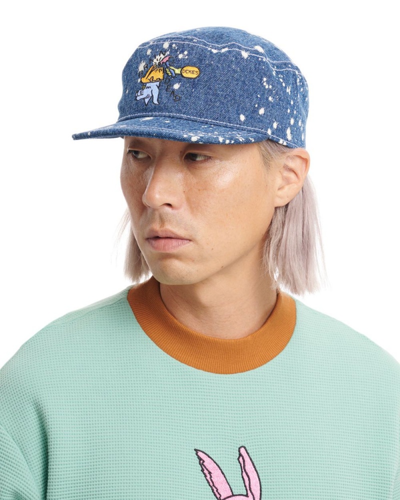 Blue Brain Dead Dickies Embroidered Painters Cap | AU 2687930-UX