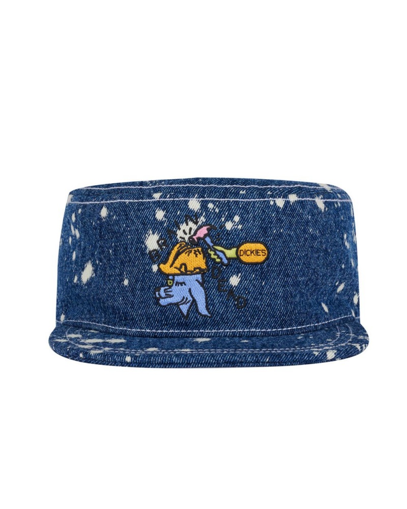 Blue Brain Dead Dickies Embroidered Painters Cap | AU 2687930-UX