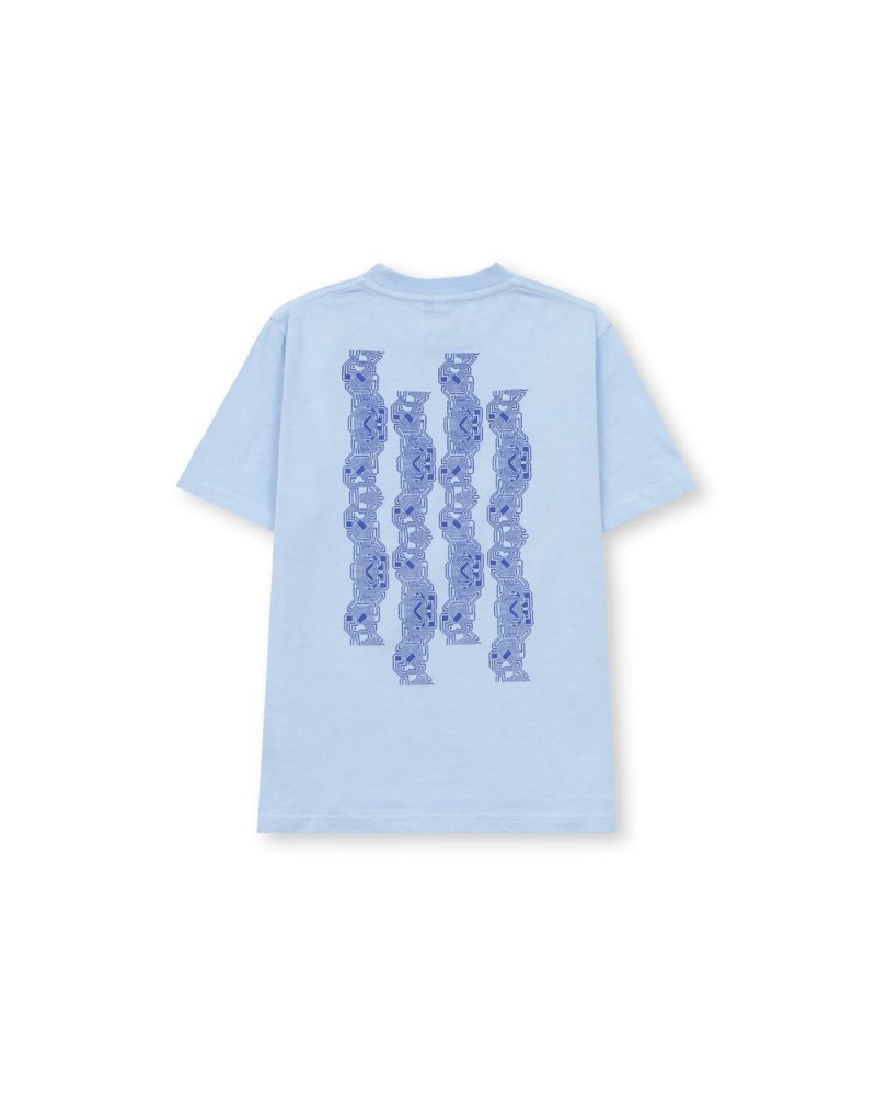 Blue Brain Dead Dino Jazz Kids T-Shirt | AU 5628709-XM