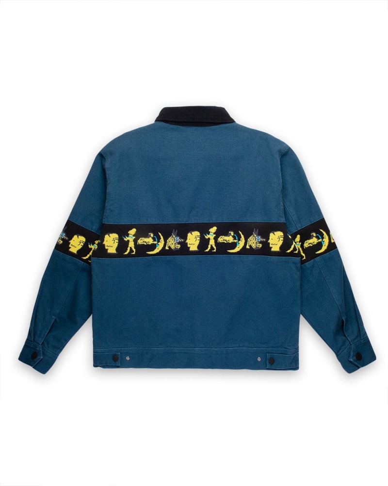 Blue Brain Dead Egyptian Canvas Jacket | AU 9182346-OL