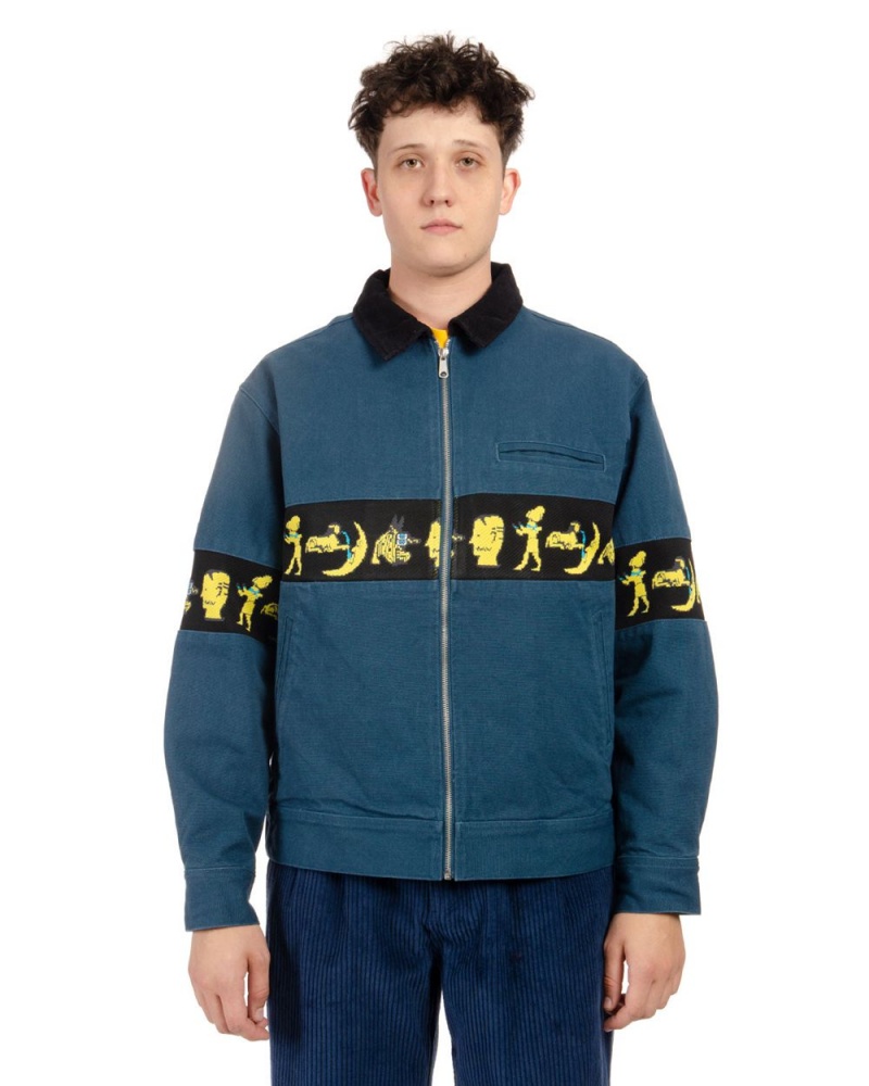 Blue Brain Dead Egyptian Canvas Jacket | AU 9182346-OL