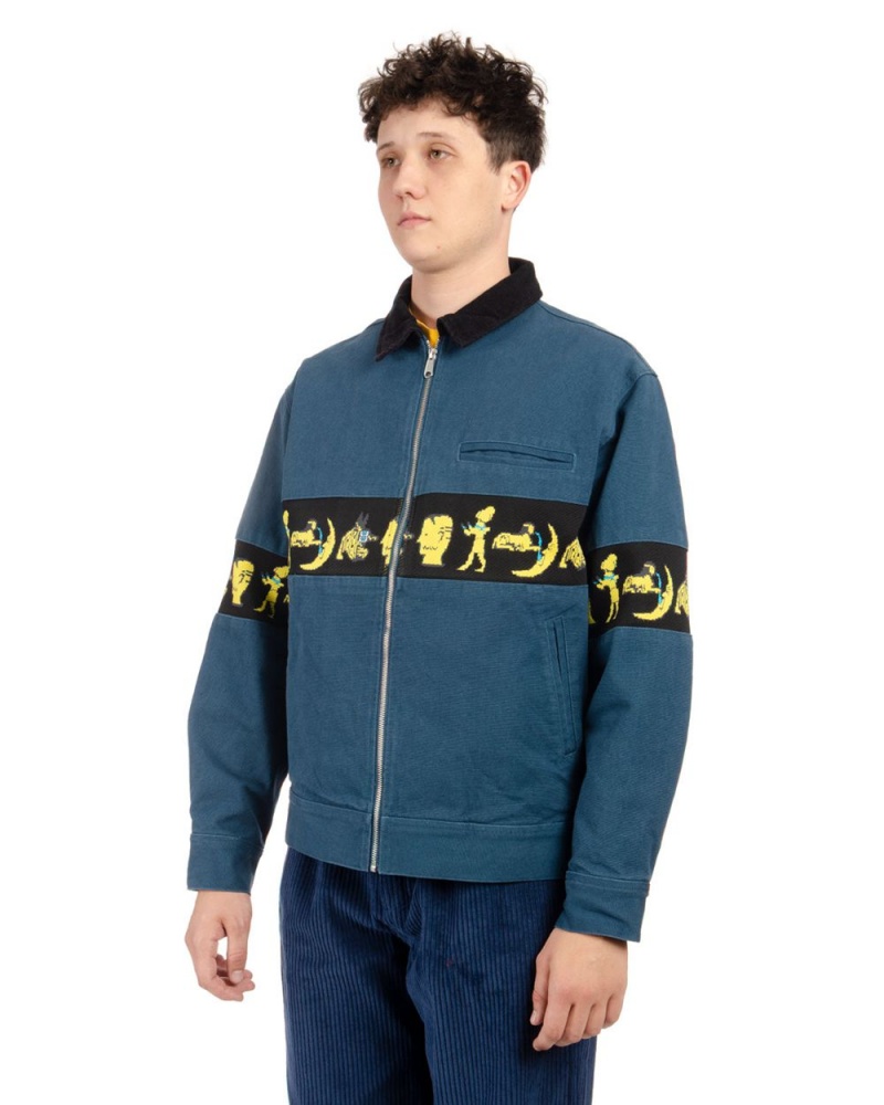 Blue Brain Dead Egyptian Canvas Jacket | AU 9182346-OL