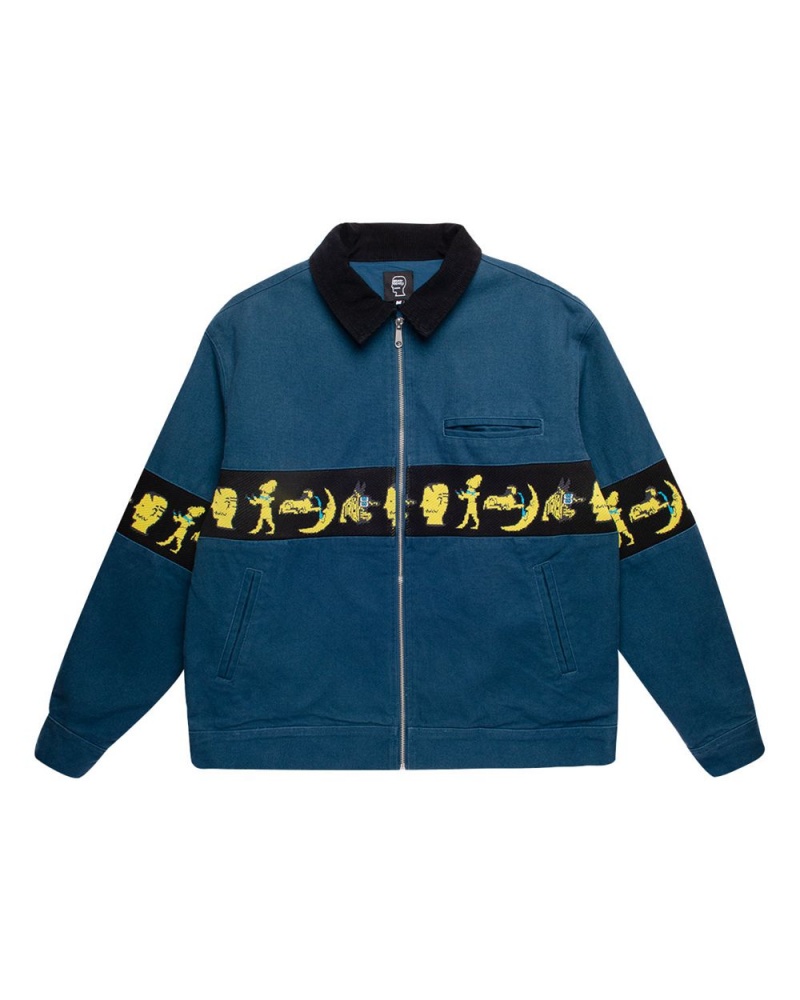 Blue Brain Dead Egyptian Canvas Jacket | AU 9182346-OL