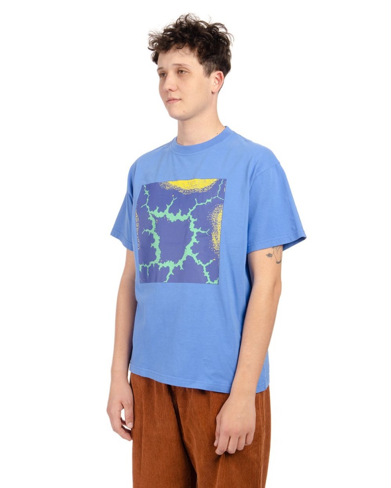 Blue Brain Dead Electric Owl T-Shirt | AU 1675932-VY