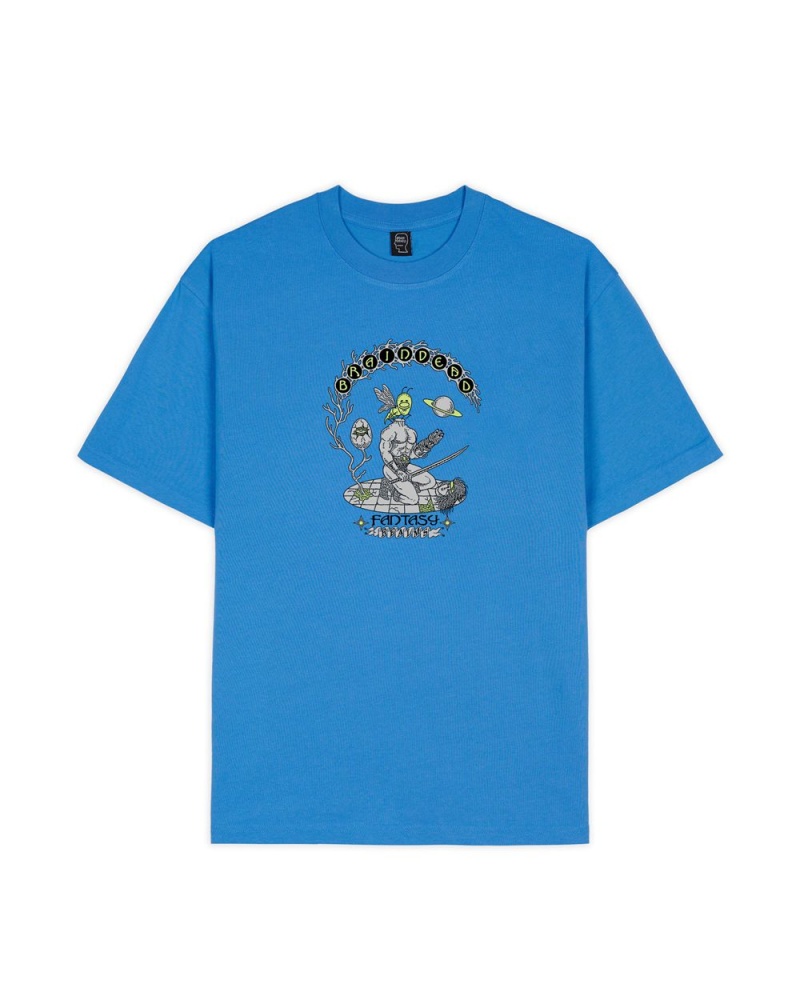 Blue Brain Dead Fantasy Realms T-Shirt | AU 9160578-SW