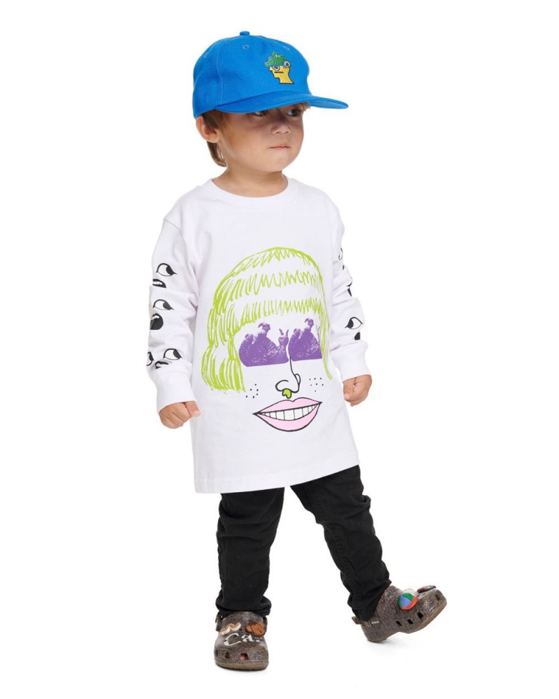 Blue Brain Dead Overcast Kids 6 Panel Cap | AU 5681439-ZY