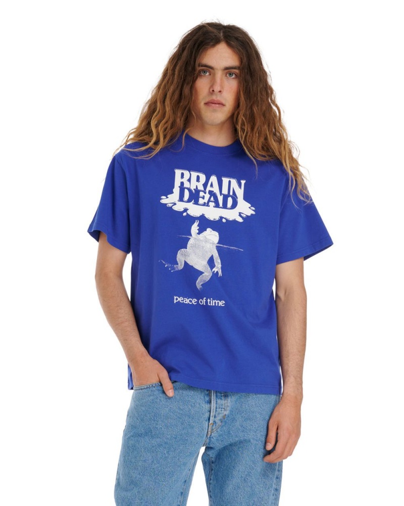 Blue Brain Dead Peace Of Time T-Shirt | AU 9530764-LB