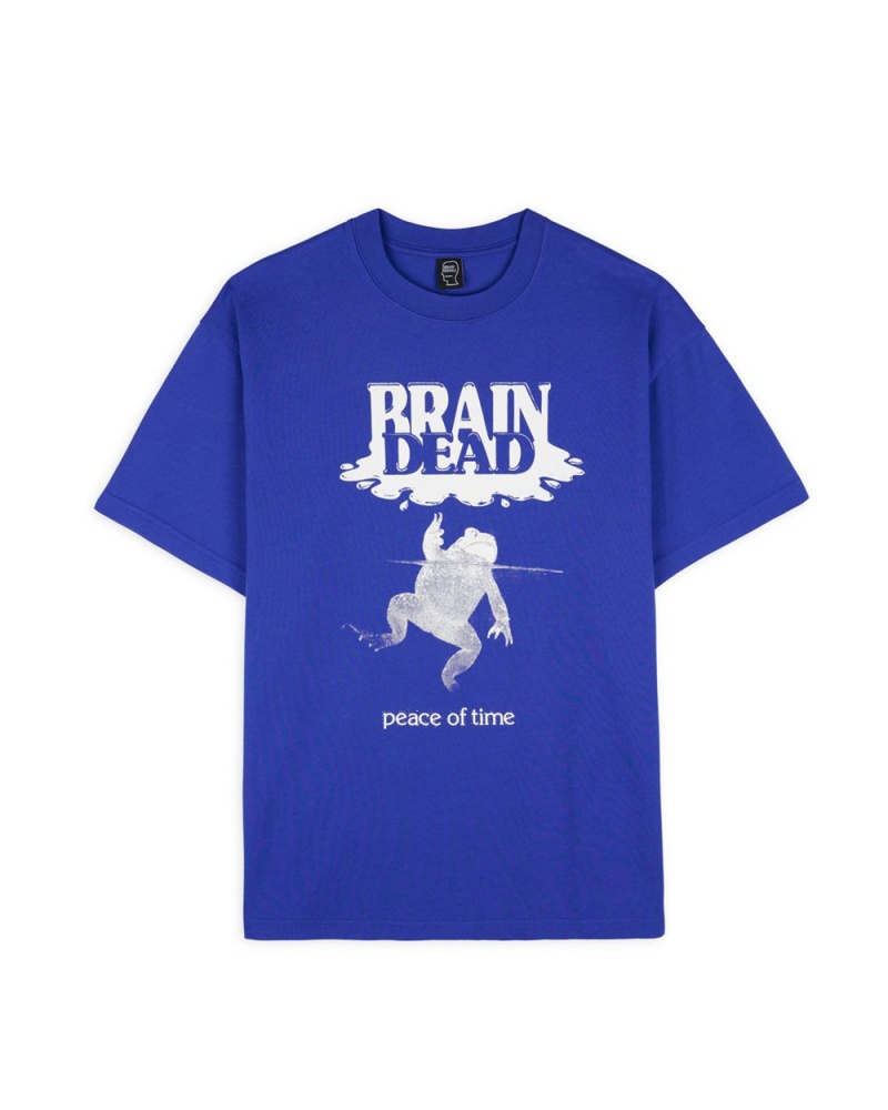 Blue Brain Dead Peace Of Time T-Shirt | AU 9530764-LB