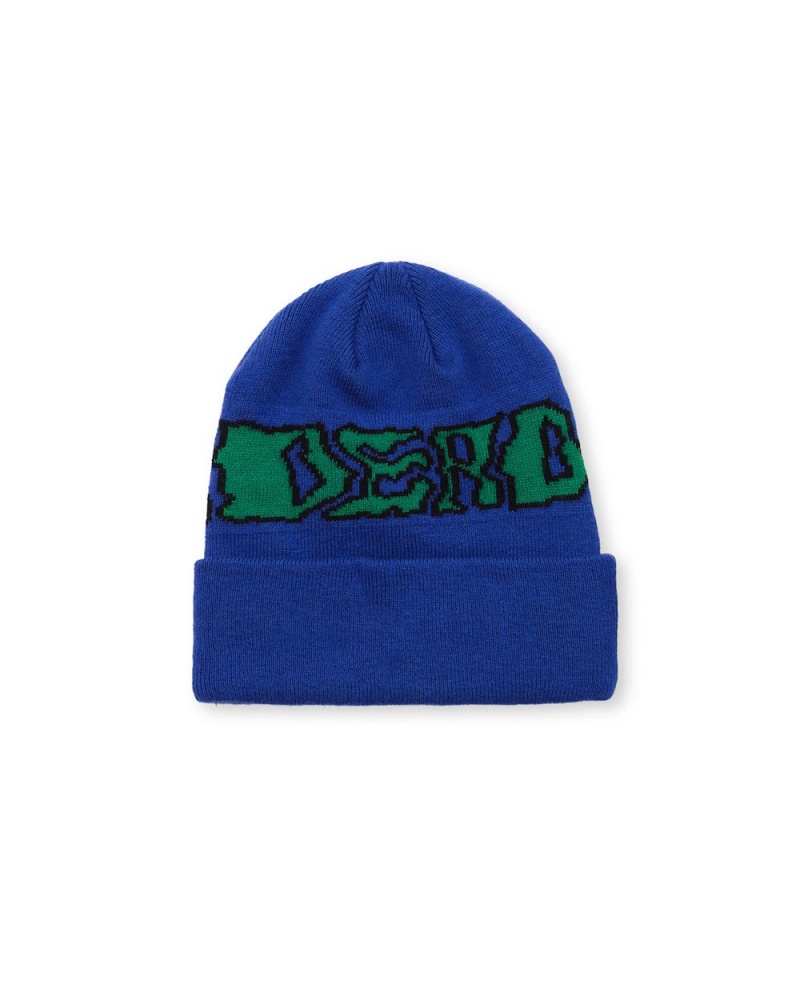 Blue Brain Dead Prehistoric Logo Wool Beanie | AU 1326089-YF