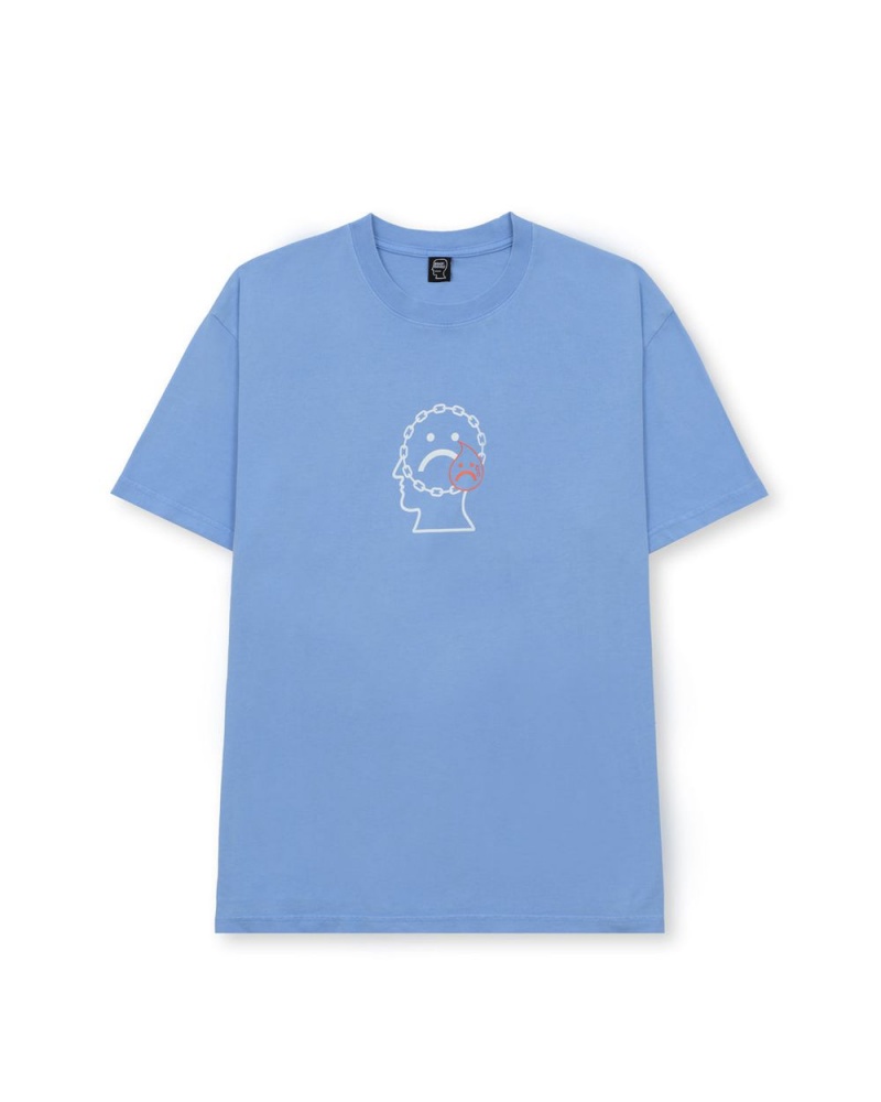 Blue Brain Dead Sadgirl T-Shirt | AU 5983172-CA