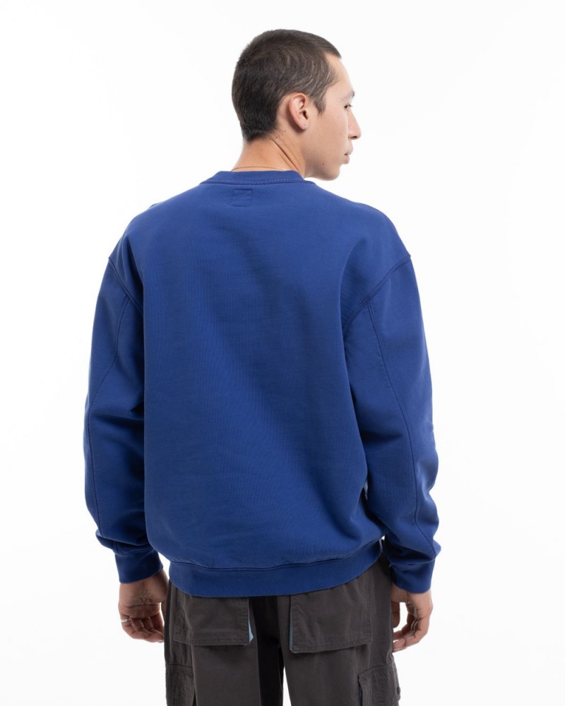 Blue Brain Dead Saturated Voids Crewneck Sweatshirt | AU 9807415-HB