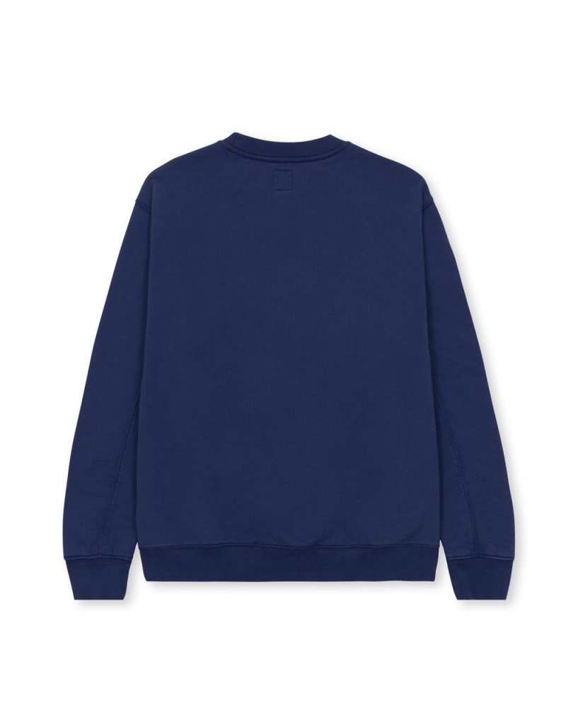 Blue Brain Dead Saturated Voids Crewneck Sweatshirt | AU 9807415-HB