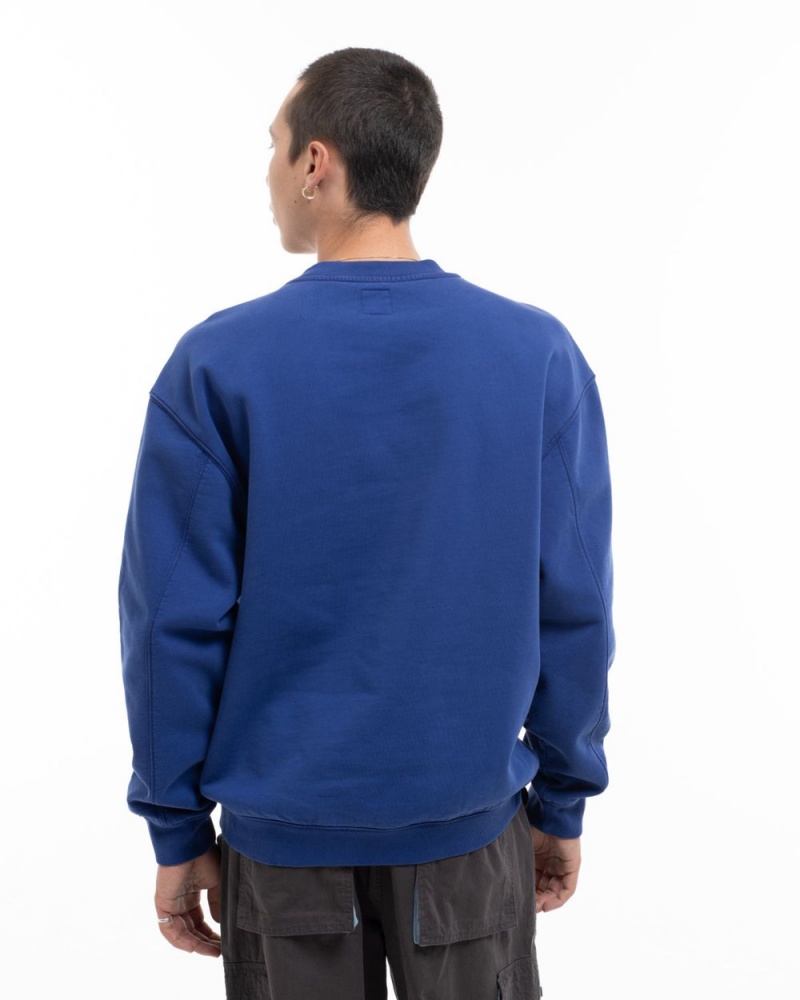 Blue Brain Dead Saturated Voids Crewneck Sweatshirt | AU 9807415-HB