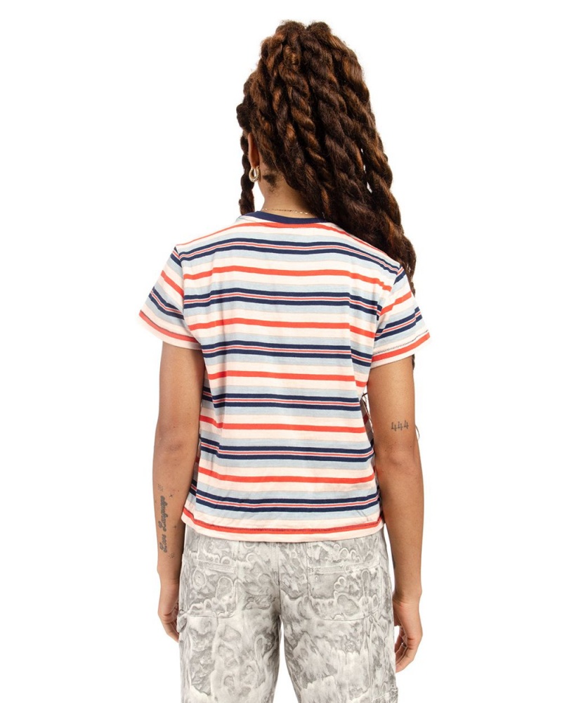 Blue Brain Dead Striped Baby T-Shirt | AU 1536278-CW