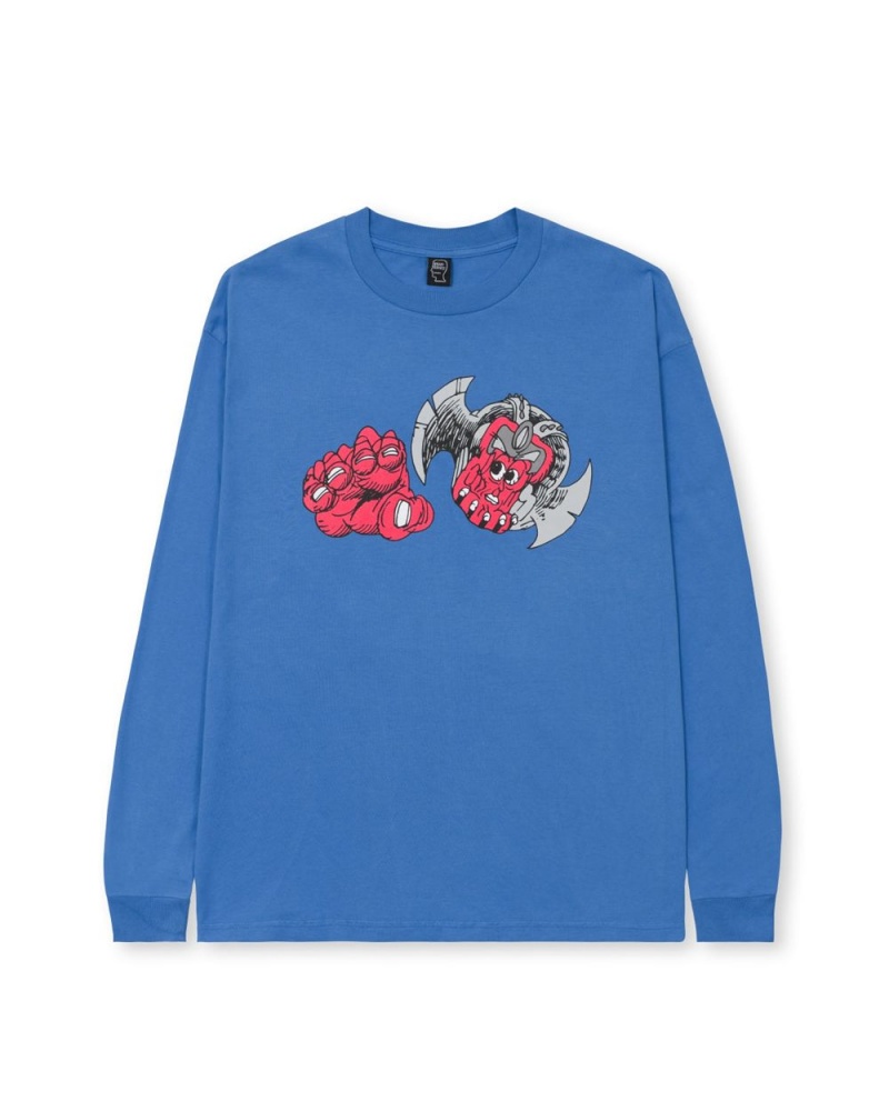 Blue Brain Dead Summoner Long Sleeve T-Shirt | AU 4536280-FY